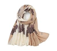 Yeieeo Boho Scarf for Women Lightweight Floral Printed Scarf Fall Winter Fashion Fringed Shawl, Floral 21, Medium
