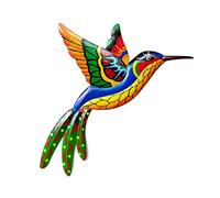 YEJAHY Wall Art Decoration Metal Hummingbird - Wrought Iron Metal Bird Wall Decor Hanging Decoration - Indoor Outdoor Home Garden Yard Patio Fence - 1PC, Orange