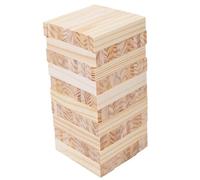 YEJBBUC 100 Pieces Tower Block Wooden DIY Crafts Tumbling Towers for Outdoor Party Indoor