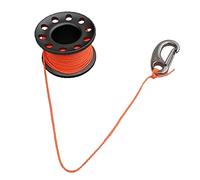 YEJBBUC 10m Alloy Cave Scuba Tech Diving Finger Spool Dive Guide Line Reel Gray