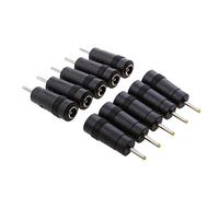 YEJBBUC 10Pieces DC Power Adapter 2.5x0.7mm Male Plug to 5.5x2.1mm Female Jack