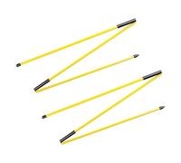 YEJBBUC 2 Pieces Golf Alignment Sticks Portable for Golf Swing Full Swing Practice Putting Yellow 122cm