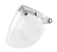 YEJBBUC 3 Snap Visor Lens Shield for Open Face Helmets Retro Windscreen Durable Clear 22x21cm