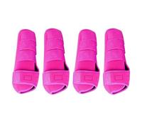 YEJBBUC 4 Pieces Horse Boots Support Reusable Breathable Protection Comfortable Leg Covers L Rose pink
