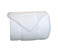 YEJBBUC 4 Pieces Horse Leg Wraps Fleece Thick for Race Equestrian Accessories Exercising White 250x12cm
