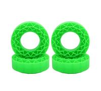 YEJBBUC 4 Pieces Silicone Tire Inserts Upgrade for 1:10 Scale RC Car Hobby Car Model Green 106x42mm