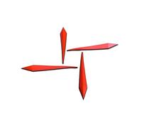 YEJBBUC 4 Pieces Snowboard Stomp Pads Snowboard Traction Stomp Pad for Winter Snowboarding Red 15cm