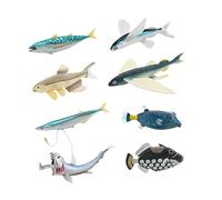 YEJBBUC 8 Pieces Marine Sea Animal Models Realistic Sea Creatures Toys for Boys Girls