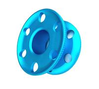 YEJBBUC Aluminum Alloy Scuba Diving Compact Finger Spool Reel Guide Line Spool Blue