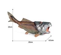 YEJBBUC Animal Toys Fish Toy Dunkleosteus Creatures for Kids 5-7 Children Boys Girls brown