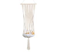 YEJBBUC Bohemian Handwoven Tapestry Macrame Cat Hammock Cat Nest Wall Hanging Basket