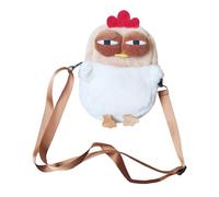 YEJBBUC Cartoon Hen Crossbody Bag Casual Pouch Portable Cute Chicken Shape Plush Bag