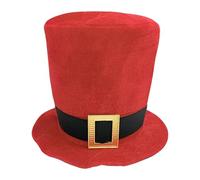 YEJBBUC Christmas Top Hat Headdress Soft Xmas Hat for New Year Dress up Themed Party Without White Fluff