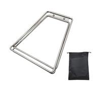 YEJBBUC Foldable Cooling Stand Practical Fridge Ice Box Holder for Picnic Cooking BBQ Silvery