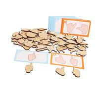 YEJBBUC Gesture Shape Matching Toy Educational Matching Game for Preschool Kids
