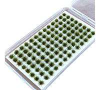 YEJBBUC Grass Tuft Model Diorama Layout for Train Railroad Decor Lawngreen 4x6mm