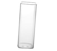 YEJBBUC Highball Glass Square Clear Glassware Tea Everyday Use Milk Drinking Glasses 470ml