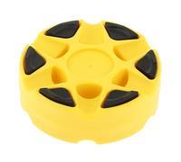 YEJBBUC Inline Roller Hockey Puck Durable Multifunctional Ice Hockey Puck Equipment Yellow 76x25mm