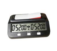 YEJBBUC International Chess Timer Chess Clock for Board Game Player Game Competition Black 13.8 x8.8 x4.5 cm