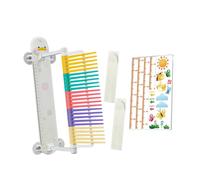 YEJBBUC Kids High Jump Resettable Height Adjustable Indoor Increase Training Tester white duck