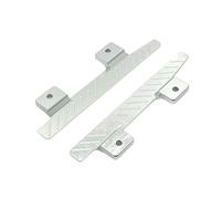 YEJBBUC Metal Side Steps RC Car Foot Pedals for MN82 LC79 MN78 1:12 Scale RC Crawler Argent Silvery 81x19.5x5mm