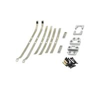 YEJBBUC Metal Upgrade Parts Metal Rear Axle Spring Fixing for 1:12 RC MN82 Hobby Car Silvery
