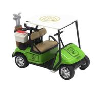 YEJBBUC Mini Golfcart Model Toy Golfcart Sculpture Ornament for Cake Toppers Gifts Green 10x5.2x6.7cm