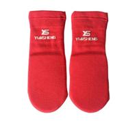 YEJBBUC Muay Thai Ankle Support Wraps Ankle Protector for Sparring Grappling Kicking Red M