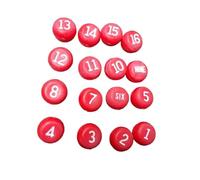 YEJBBUC Tally Balls Billiards Number Dice for Kelly Pool Pea Pool Billiard Hall Room