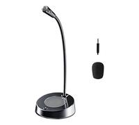 YEJBBUC USB Computer Microphone 360 Gooseneck Design for Meetings Desktop PC Youtube Without light