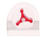 YEJBBUC Water Cooling Flow Meter Acrylic G1/4 Threaded Flow Indicator 2Ways Red