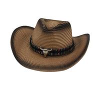YEJBBUC Western Cowboy Hat Cowgirl Sun Hat Costume for Teens Men's Women's Black