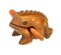 YEJBBUC Wood Frog Guiro Rasp Party Toy Gifts Shaker Musical Instruments Guiro Shaker 7x7cm
