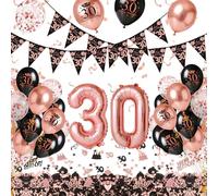 YEJIKJ Rose Gold 30th Birthday Decoration, Table Decoration 1996 Balloons 30 years Happy Birthday Balloon 30 Years for Men Women 30th Birthday Decoration Party Decoration