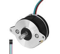 YEJMKJ 0.9° Round Nema 14 Stepper Motor 2 Phase High Torque 8Ncm(11.33oz·in) Bipolar 0.4A 17Ω 36-20mm 4-Lead Shaft 15mm φ5mm 36mm Stepper Motor Cable 0.5M for 3D Printer DIY Robot CNC Machine