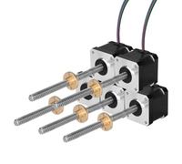 YEJMKJ 5 Pack Nema 17 Stepper Motor TR8x8 200mm with T8 Lead Screw 2 Phase 1.8 ° High Torque 0.44Nm (62.31oz·in) 1.7A 2.2Ω Bipolar 42x39mm 4-Wire Cable 1M for 3D Printer DIY Robot CNC Machine