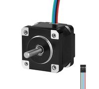 YEJMKJ Nema 14 Stepper Motor 1.8 ° 2 Phase High Torque 7Ncm(9.91oz·in) Bipolar 35x21mm 0.6A 3.7Ω 4-Wire Shaft 20.5mm φ5mm 35 Stepper Motor Cable 1M for 3D Printer DIY Robot CNC Machine