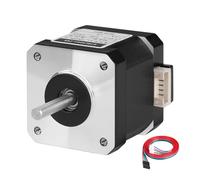 YEJMKJ Nema 17 Stepper Motor 1.8 ° 2 Phase High Torque 0.41Nm(58.06oz·in) Bipolar 42x40mm 1.5A 2.0Ω 4-Wire Shaft 24mm φ5mm 42 Stepper Motor with Cable 1M for 3D Printer DIY Robot CNC Machine