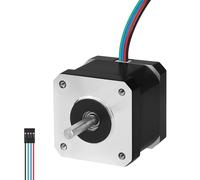 YEJMKJ Nema 17 Stepper Motor 1.8 ° 2 Phase High Torque 0.41Nm(58.06oz·in) Bipolar 42x40mm 1.5A 2.0Ω 4-Wire Shaft 24mm φ5mm 42 Stepper Motor Cable 1M for 3D Printer DIY Robot CNC Machine