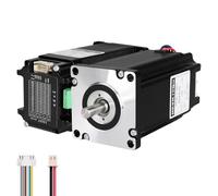 YEJMKJ Nema 24 Closed Loop Stepper Motor with Integrated Closed Loop Stepper Driver 1.8 ° 2 Phase 3.2Nm(453.16oz·in) High Torque Bipolar 0.60Ω 5.2A 118mm Cable 0.3M for CNC Mill Lathe
