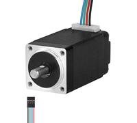 YEJMKJ Nema 8 Stepper Motor 2 Phase 1.8 ° 2.8Ncm(3.97oz·in) High Torque Bipolar 40mm 11Ω 0.5A 4-Lead Shaft 10mm φ4mm 20 Micro Stepper Motor Cable 0.5M for 3D Printer DIY Robot CNC Machine