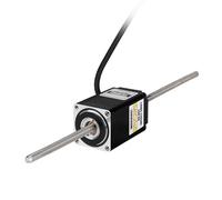 YEJMKJ Through Shaft Nema 11 Stepper Motor TR5x1 200mm 1.8 ° 2 Phase High Torque 11Ncm(15.58oz·in) Bipolar 1.2A 7.0Ω 51mm 28 Step Motor with T5 200mm Cable 1M for 3D Printer DIY Robot CNC