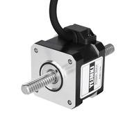 YEJMKJ Through Shaft Nema 17 Stepper Motor TR8x8 100mm 1.8 ° 2 Phase High Torque 0.3Nm(42.48oz·in) Bipolar 1.5A 2.7Ω 34mm 42 Step Motor with T8 100mm Cable 1M for 3D Printer DIY Robot CNC