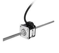 YEJMKJ Through Shaft Nema 17 Stepper Motor TR8x8 300mm 1.8 ° 2 Phase High Torque 0.3Nm(42.48oz·in) Bipolar 1.5A 2.7Ω 34mm 42 Step Motor with T8 300mm Cable 1M for 3D Printer DIY Robot CNC