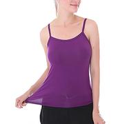 YEKEYI Camisole for Women Spaghetti Strap Tank Top Camisoles Modal Basic Solid Camisole Yoga Tanks Tops Vest Tube top Purple