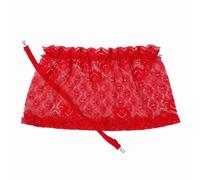 YEKEYI Cleavage Cover up for Women Camisole Clip-on Mock Snappy Bra Insert Overlay Modesty Panel Plus Size Red