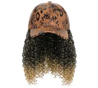 YEKEYI Headband Wig Human Hair Wigs Baseball cap Wig Curly Deep Wave Headband Wig Hat Wigs