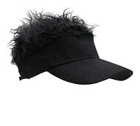 YEKEYI Novelty Team Wear Riding Hats Unisex Cycling Bike Bicycle Cap Fake Hair Wig Visor