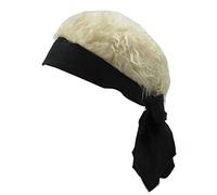 YEKEYI Novelty Team Wear Riding Hats Unisex Cycling Bike Bicycle Cap Fake Hair Wig Visor Gold