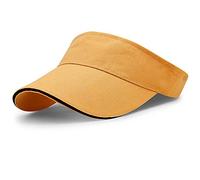YEKEYI Unisex Sun Visor Cap Empty Top Baseball Cap Outdoor Sports Ultralight Tennis Hat with Adjustable Strap for Golf Yellow